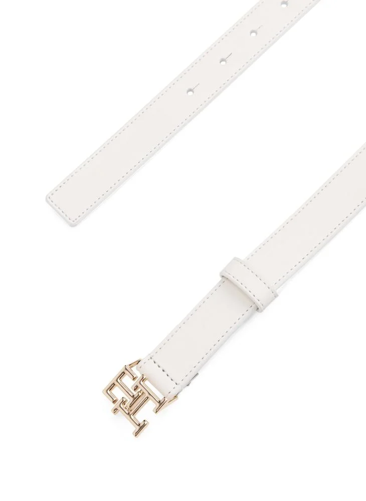 TOMMY HILFIGER Logo Detailed Non Allocated Hole Belt