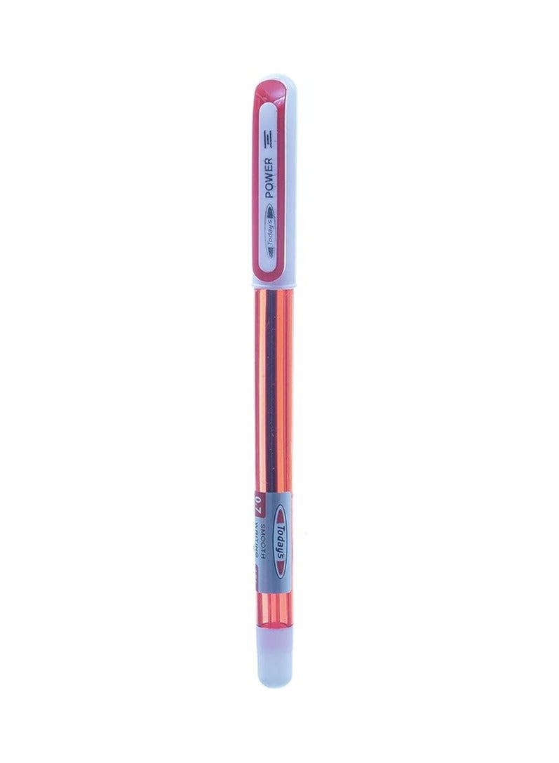Generic Today's Power Ballpoint Pen - 0.7 mm, Red - Design may vary. 