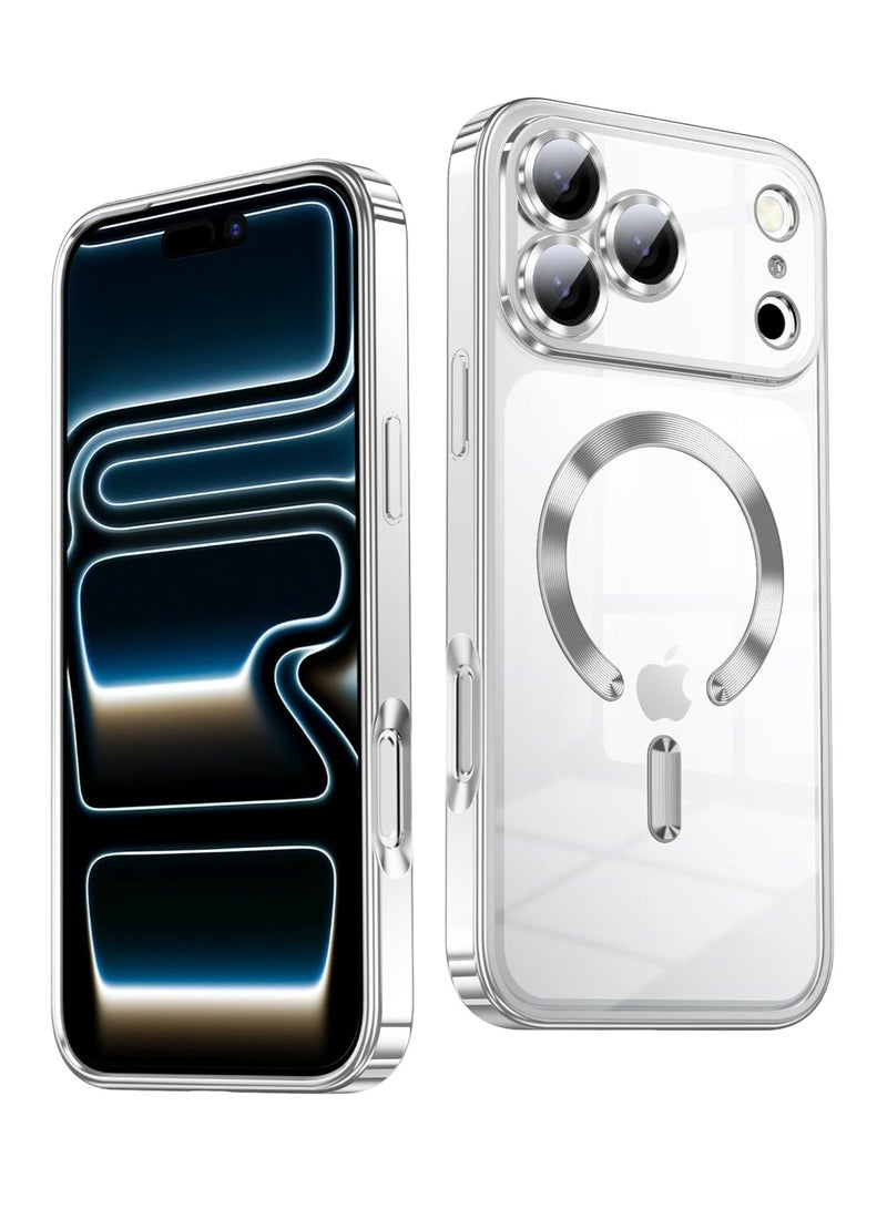 Houmt iPhone 17 Pro Case with MagSafe Never Yellowing Drop Protection Cover Full Camera Lens Protector Plating Soft Clear Phone Case For iPhone 17 Pro 6.3-inch - Image 1