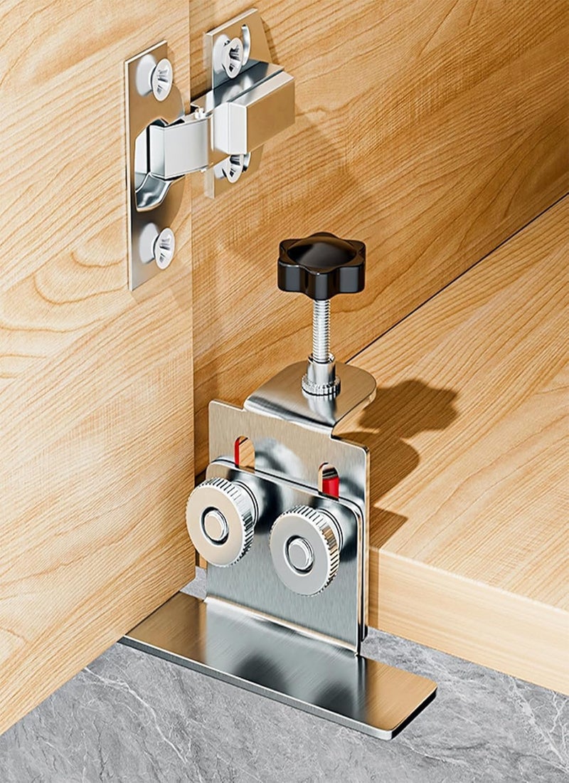 XSteez Cabinet Door Mounting Jig, Support Arm Installation Positioner, Adjustable Door Clamp - Image 2