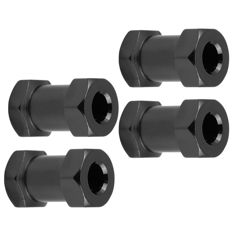 4pcs 12mm RC Hex Wheel Hub Metal Adapter for D90 AX10 CC01 SCX10 F350 Crawler (20mm Black) - Image 4