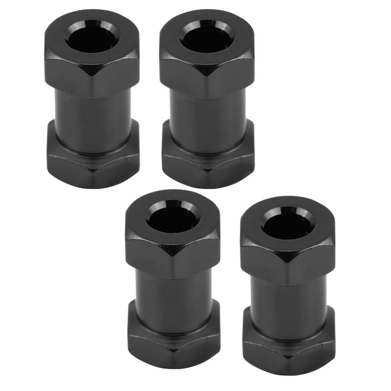 4pcs 12mm RC Hex Wheel Hub Metal Adapter for D90 AX10 CC01 SCX10 F350 Crawler (20mm Black) - Image 2