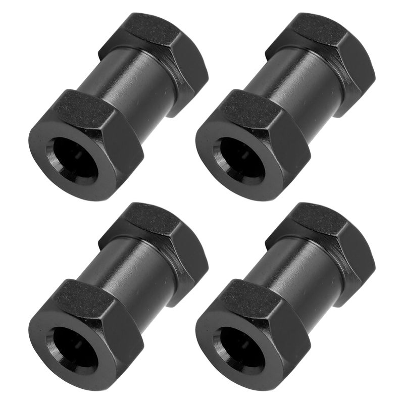 4pcs 12mm RC Hex Wheel Hub Metal Adapter for D90 AX10 CC01 SCX10 F350 Crawler (20mm Black) - Image 5