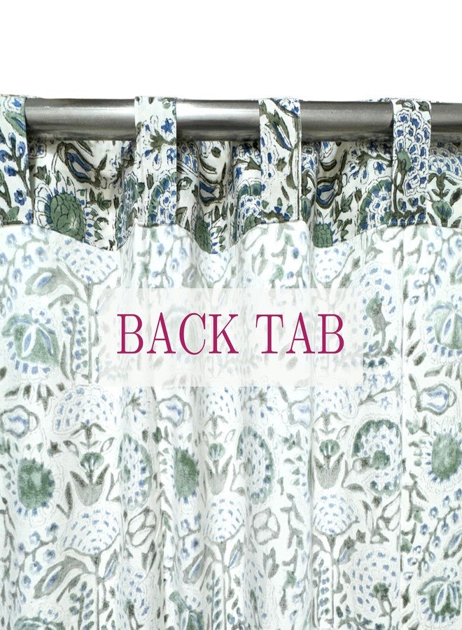 ATOSII Cotton Curtains (Clover Blue, 1 Panel - W 60" X L 96") - Image 4