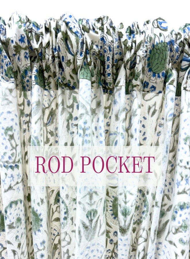 ATOSII Cotton Curtains (Clover Blue, 1 Panel - W 60" X L 96") - Image 5