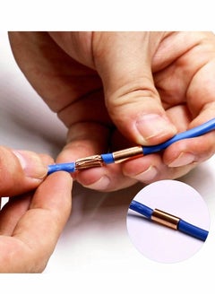 Y&D Wire Ferrules Kit Tinned Copper Crimp Connector Non Insulated Electrical Cable Pin Cord End Terminal Assortment with 48Pcs Heat Shrink Tubing  - Image 4