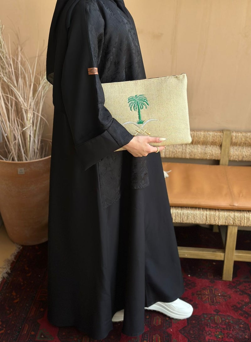 pouch bag with the logo of the Kingdom of Saudi Arabia, suitable for iPad and books - Image 2