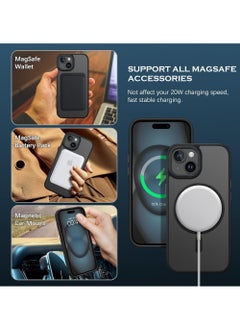 Rock Pow For iPhone 15 Case [360° Ring Stand] [Compatible with Magsafe] Shock Proof Drop Protection Slim Magnetic iPhone 15 Phone Case for Men Women-Easy-Relax Series  - Image 5