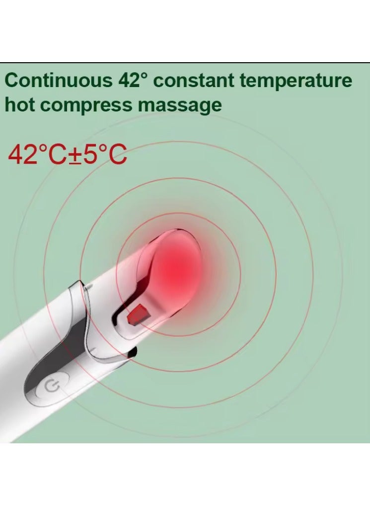 general Beauty Eye Instrument  Electric Hot Compress Eye Introducing Instrument Massage Instrument Red and Blue Light Home Eye Care Instrument Beauty Instrument - Image 3