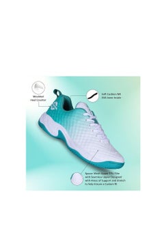Nivia Powermash Tennis Shoes | 11UK / 12US / 45EU | Lace-Up | EVA,Mesh | Indoor Court Shoes | For Men | Non-Marking Rounds | Stability | Comfortable  - Image 2