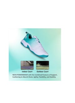 Nivia Powermash Tennis Shoes | 11UK / 12US / 45EU | Lace-Up | EVA,Mesh | Indoor Court Shoes | For Men | Non-Marking Rounds | Stability | Comfortable  - Image 4