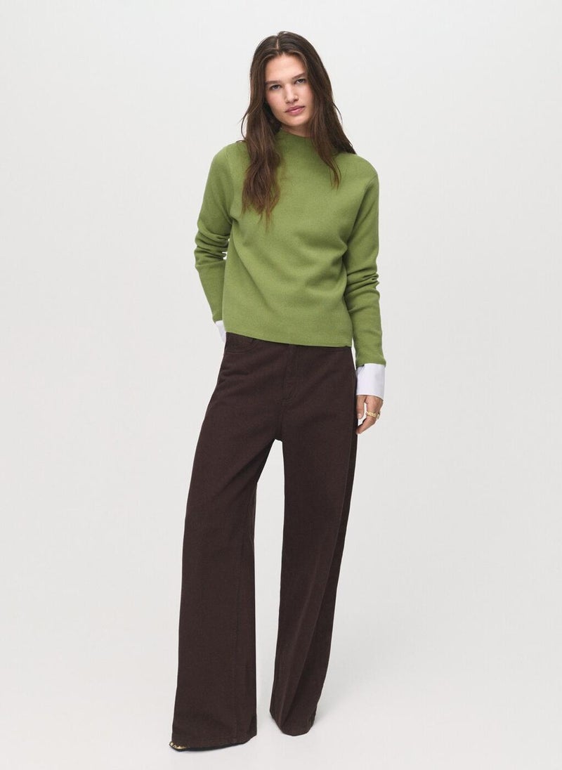 MANGO Knitted sweater with perkins neck - Image 4