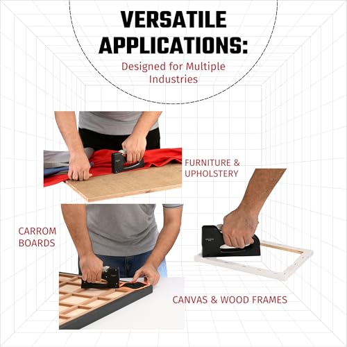 Kaymo P-10 Hand Tacker | Lightweight 180g Stapler Tool | Plastic Body | Uses 23 Series Staples | Lockable Handle | Staple Viewing Window | DIY Multipurpose Use | Job Measuring Scale | Easy Loading - Image 5