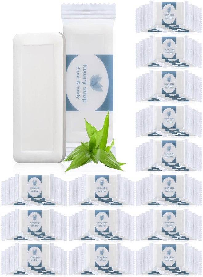 Kacctyen 100 Pcs 0.35oz Mini Bar Soap Bulk Individually Wrapped Bulk Hand Hotel Soap Bars Travel Size Toiletries for Vacation Hospitality Guest Bathroom Rentals - Image 1