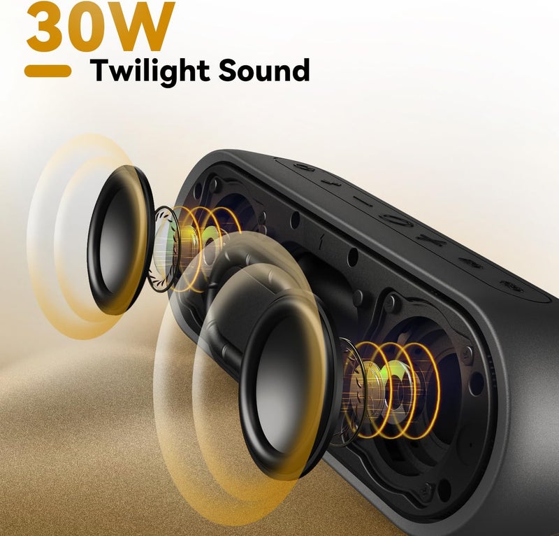 Tribit Durable versatile substance Portable Bluetooth Speaker XSound Plus 2, Wireless Speaker 30W with XBass, IPX7 Waterproof, 24-Hour Playtime, Stereo Sound, Built-in Mic, Bluetooth 5.3 for Party, Car, Travel Daily repeated use trusted quality - Image 2