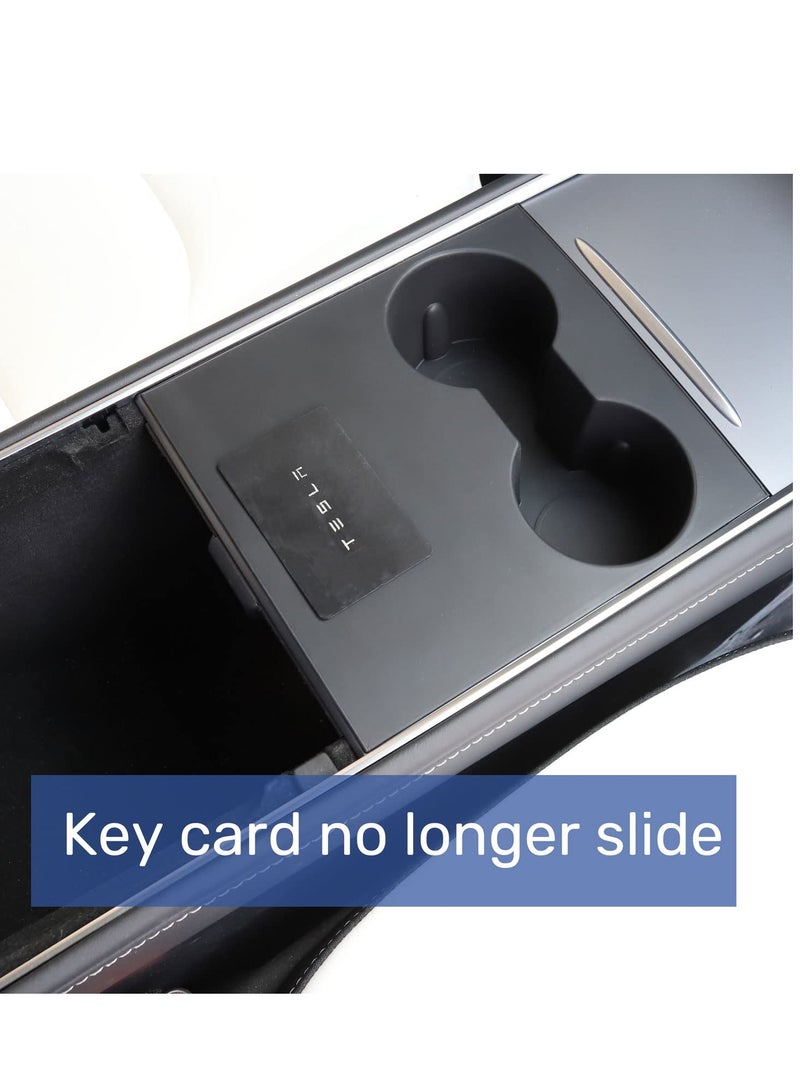 SYOSI Silicone Cup Holder Center Console Cover for Tesla Model 3 Y 2021-2023, Interior Center Console Accessory - Image 5