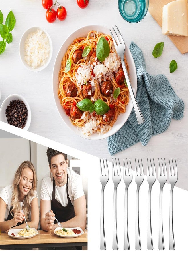 Dyrfolm 200 PCS Plastic Mini Forks,4.5 Inch Silver Plastic Forks,Mini Tasting Fork,Disposable Appetizer Fork for Parties, Tastings, Picnics, Cocktail Events - Image 5