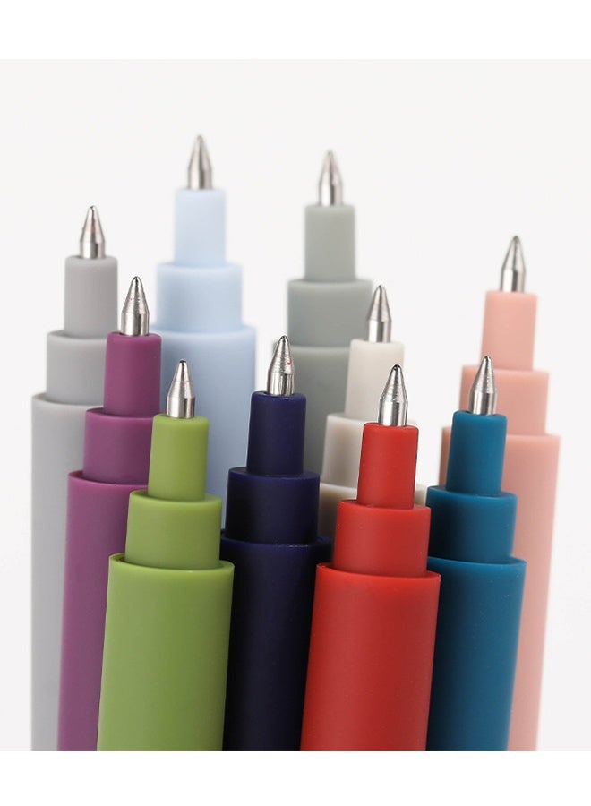 Generic 10 sets of hand account pens, retro press type neutral pens, student exams, office and business black neutral pens  - Image 5