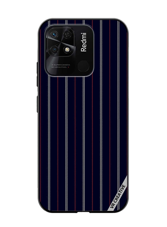 VR CREATIVE غطاء حماية لهاتف شاومي ريدمي 10C بتصميم خطوط متعددة الألوان - Image 1