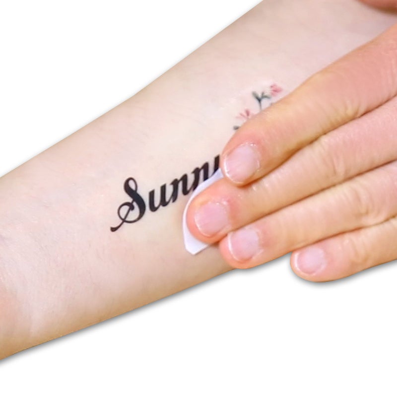 Sunnyscopa Printable Temporary Tattoo Paper for INKJET printer - US LETTER SIZE 8.5"X11", 10 SHEETS - DIY Personalized Image Transfer Sheet for skin - Custom Waterslide Decal Stencil Henna - Image 2