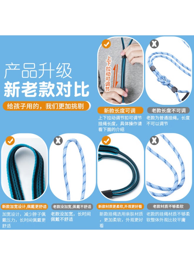 Xuanyi Creative Cartoon Neck Strap For Small Genius Children's Phone Watch Z10/youth Edition Z9/z8a/z7s/z6p/z6a/z6/n3/d3s/q2a أزرق - Image 3