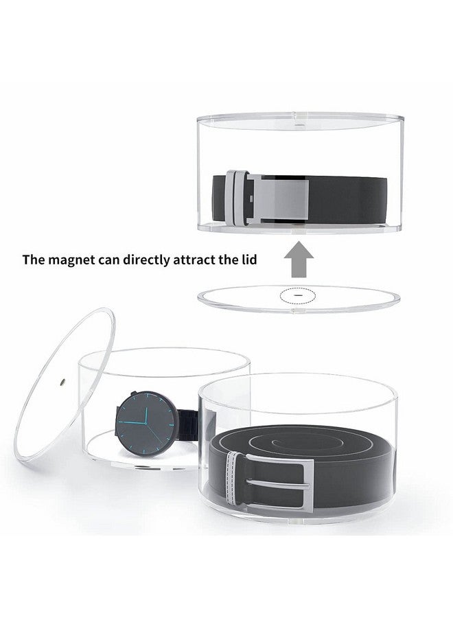 NIUBEE NIUBEE Belt Organizer, Acrylic 5 Layers Belt Case Storage Holder and Display for Accessories like Jewelry,Watch,Bracelets  - Image 2
