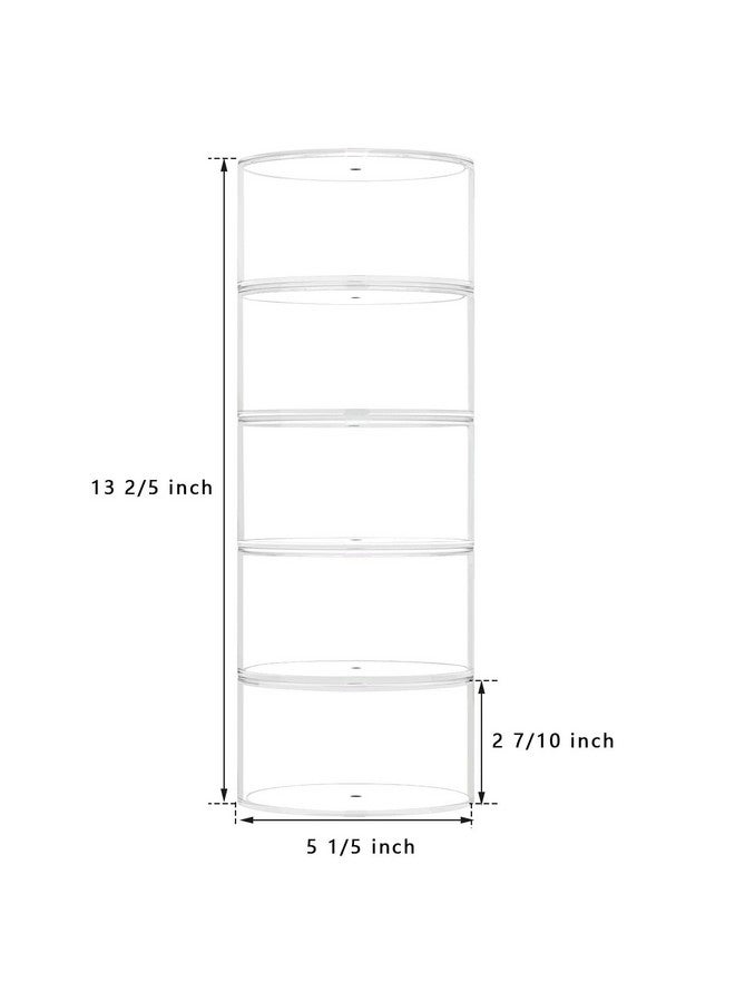 NIUBEE NIUBEE Belt Organizer, Acrylic 5 Layers Belt Case Storage Holder and Display for Accessories like Jewelry,Watch,Bracelets  - Image 1