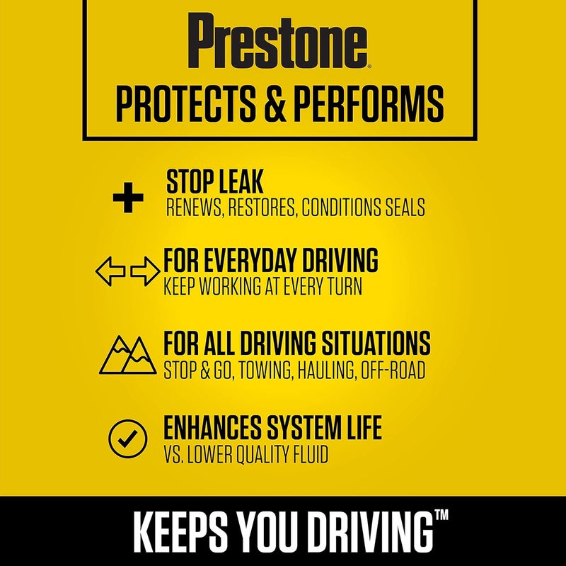 Prestone AS262 Power Steering Fluid with Stop Leak - 12 oz. - Image 5