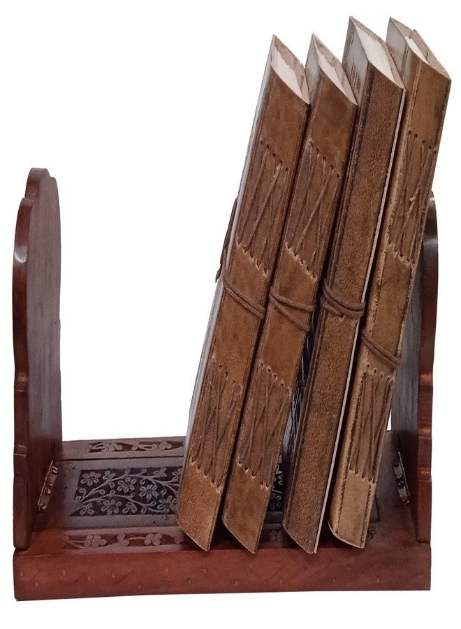 Purpledip Wooden Foldable Shelf Rack for Books, Magazines Or DVDs: Adjustable Length (10792) - Image 2
