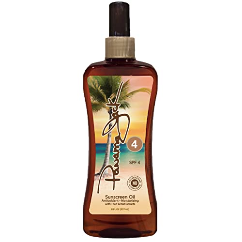 Panama Jack Sunscreen Tanning Oil SPF 4 PABA Paraben Gluten Cruelty Free Antioxidant Formula with Exotic Oils and Fruit Nut Extracts 8 FL OZ - Image 2