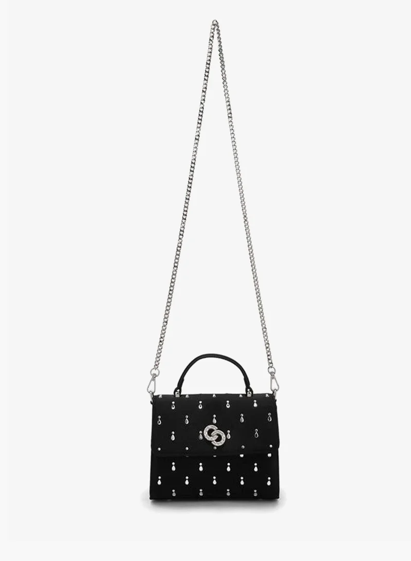 سيليست Embellished Satchel Bag With Chain Strap Ramadan Collections
