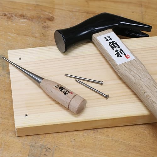 KAKURI Japanese Framing Hammer Wood Handle 10 oz, Professional Carpenter Hammer for Woodworking, Heavy Duty Japanese Carbon Steel, Round Head, Made in JAPAN - Image 4
