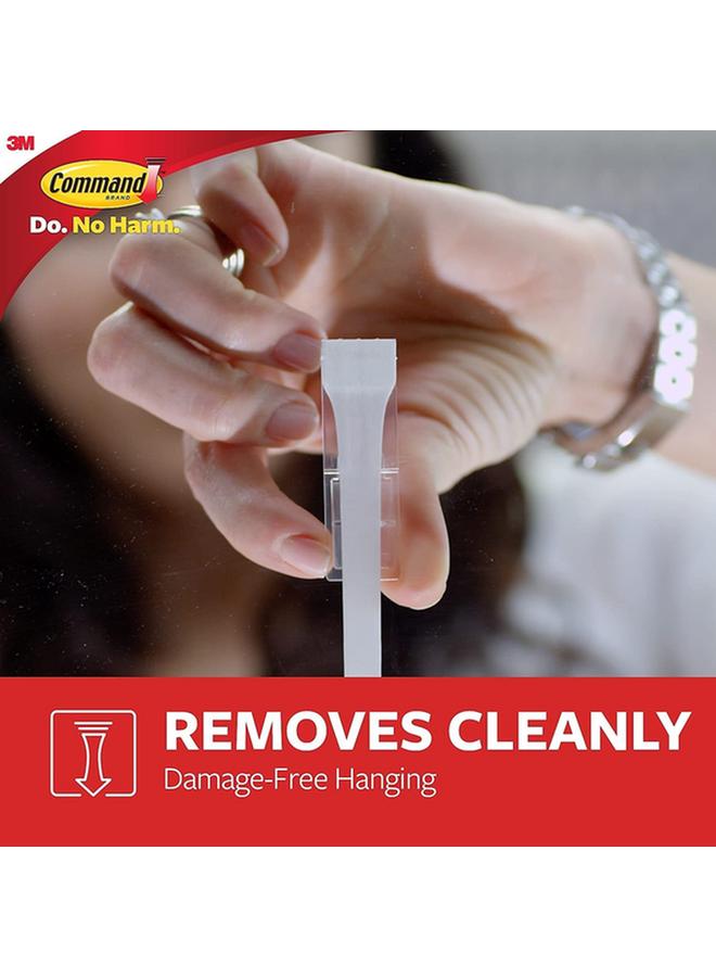 كوماند خطاف لاصق ذاتي مكون من قطعتين باللون الأبيض متوسط الحجم 17001-6 - Image 4