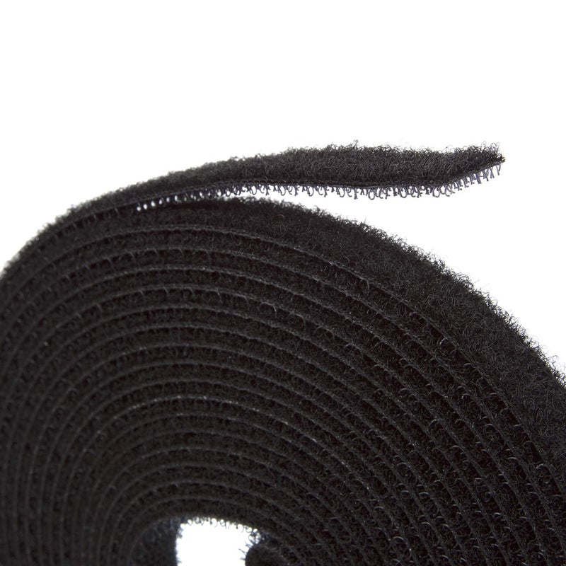 ENVISIONED Fire Retardant Reusable Cable Ties Roll Heat Resistant Ties Cut to Length Roll 12 Wide 16 Feet Long Black