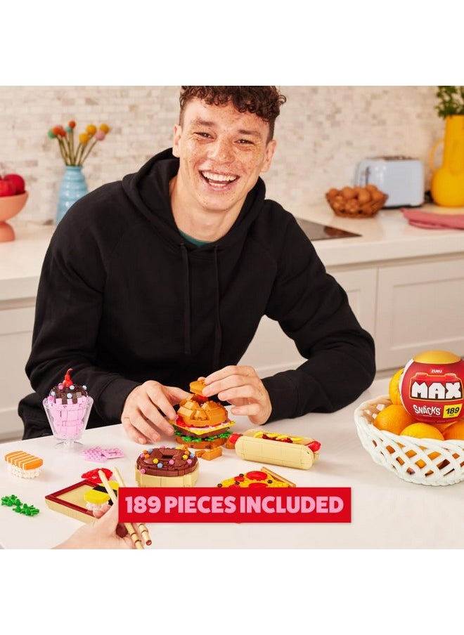Max MAX Premium Snacks Building Bricks Collection (Doughnut) by ZURU. Building Bricks for Teens, Adults and Collectors. Build, Collect and Display your collection of delicious Snacks!  - Image 3