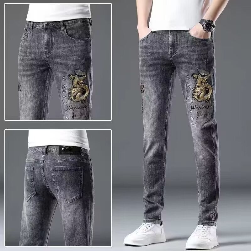 Unisex Casual Daily Denim Jeans - Image 5