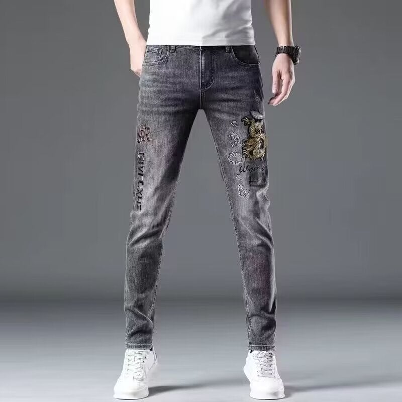Unisex Casual Daily Denim Jeans - Image 1