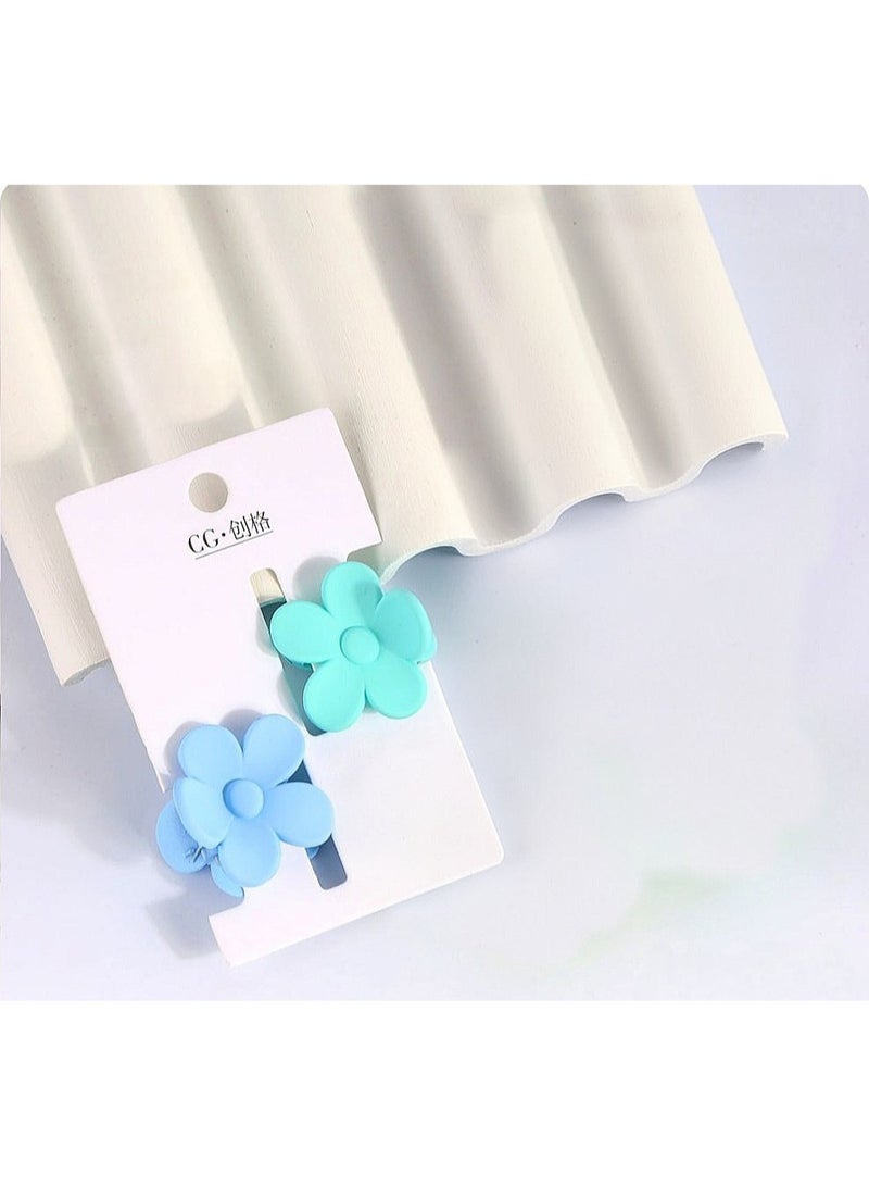 ٢ مشبك شعر صغير علي شكل وردة - Image 1