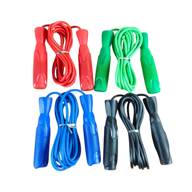 M D Stay Fit MD Stay Fit Jump Rope with Plastic Handles Fitness Skipping Rope for Exercise and Cardio Training - Image 4