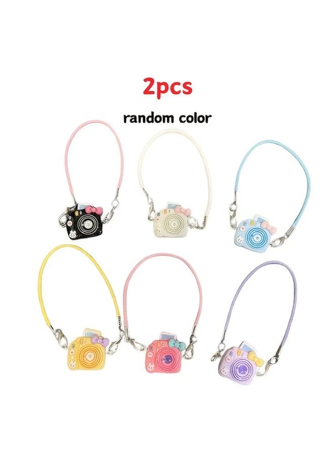 2PCS Mini Camera Doll Pendant Bow Accessory For Model Decorating - Image 1