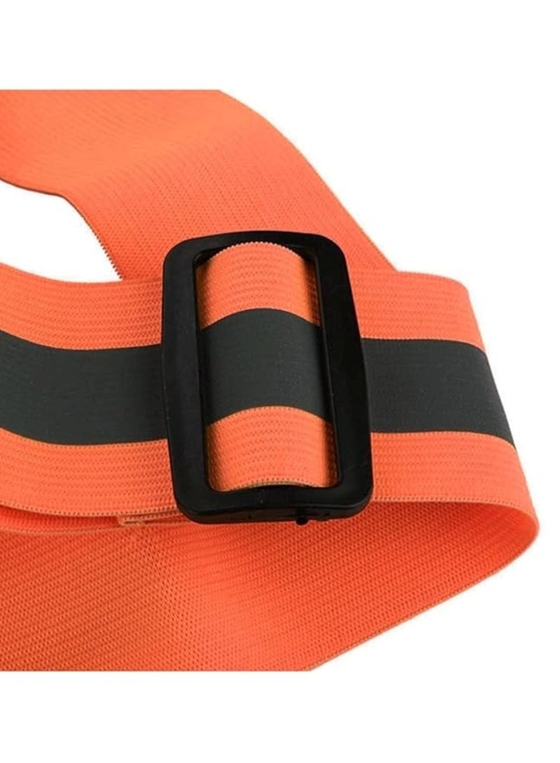 Generic High-Visibility Reflective Safety Belt & Jacket Set Orange  - Image 4