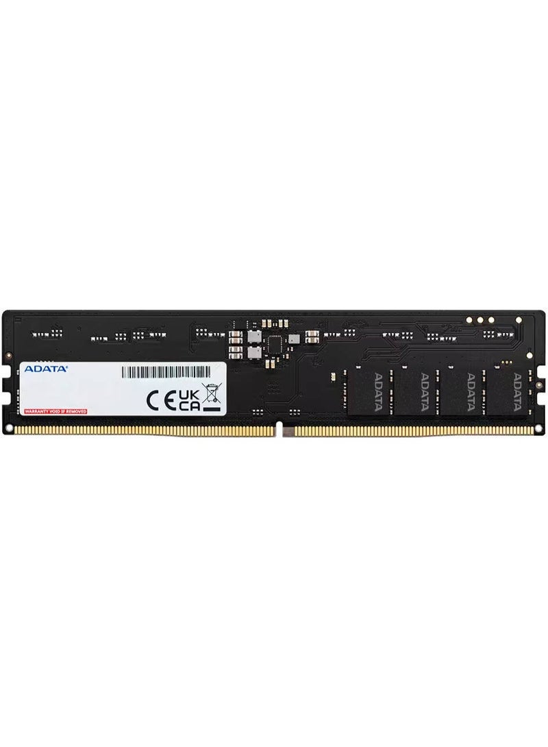 ADATA وحدة ذاكرة سطح المكتب Adata DDR5 U-DIMM، سعة 16GB، سرعة ذاكرة 5600 MHz، جهد 1.1، تصحيح الأخطاء على الرقاقة | AD5U560016G-S - Image 1