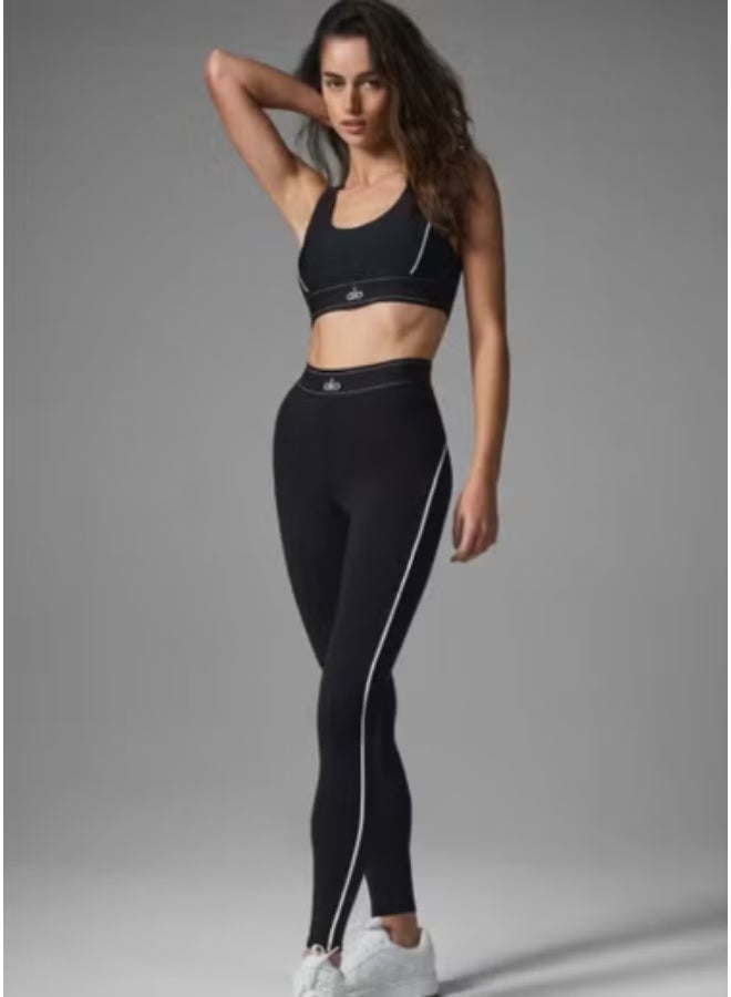 alo Women's Yoga Fitness Set - Moisture-Wicking & Stretch High-Waisted Leggings with Built-in Bra Top for Yoga/Pilates/Running - Image 2