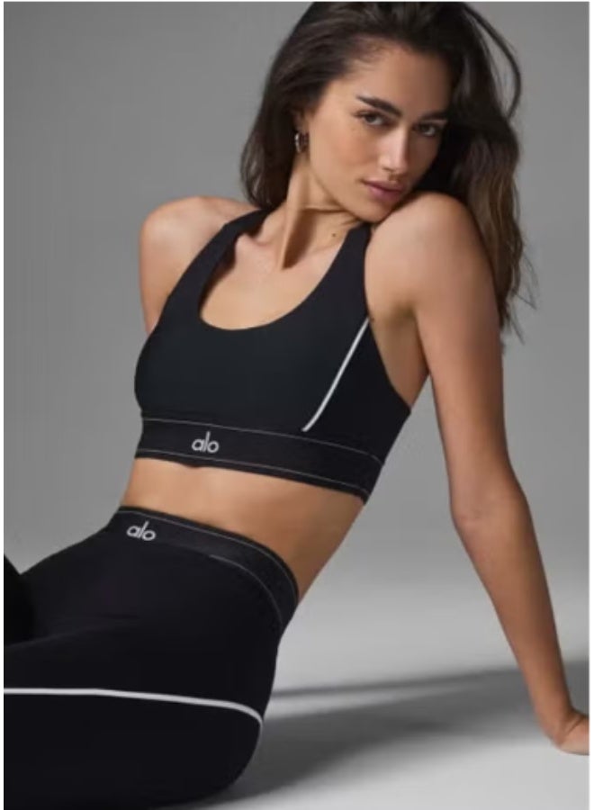 alo Women's Yoga Fitness Set - Moisture-Wicking & Stretch High-Waisted Leggings with Built-in Bra Top for Yoga/Pilates/Running - Image 3