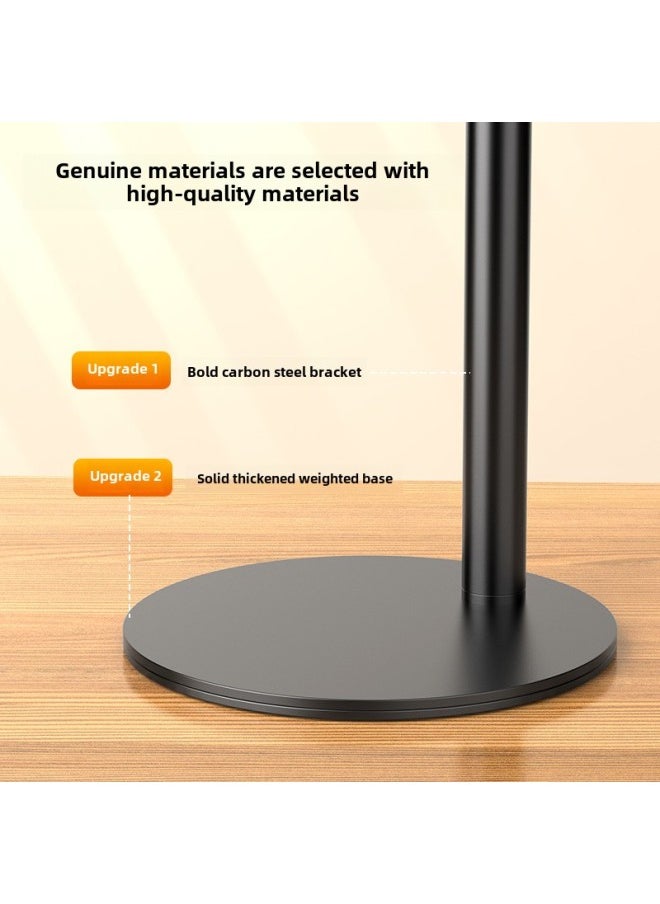 Generic Metal Live Broadcast Stand Mobile Phone For Tablet Ipad Telescopic Multifunctional Rotating Lazy Desktop Stand Wholesale-Color:High-end Telescopic Bracket [white] [mobile Phone Clip]]  - Image 4
