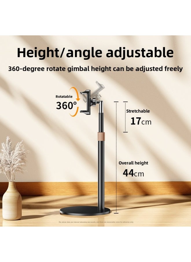 Generic Metal Live Broadcast Stand Mobile Phone For Tablet Ipad Telescopic Multifunctional Rotating Lazy Desktop Stand Wholesale-Color:High-end Telescopic Bracket [white] [mobile Phone Clip]]  - Image 3