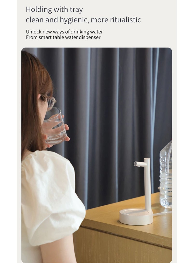 general Electric Water Gallon Pump Automatic Water Bottle Pump Dispenser Desktop Rechargeable Water Pump Dispenser With Stand  - Image 4