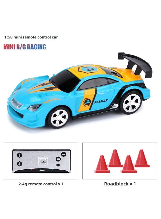 2.4G Mini Remote Control Car APP Dual-mode Power Induction Children's Car Electric Toy Model Car-Color:APP Dual Control-Blue  - Image 1