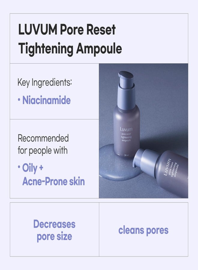 Luvum Pore Reset Ampoule, Niacinamide Serum, PHA, Black Head Remover, 1.01 fl. oz - Image 2