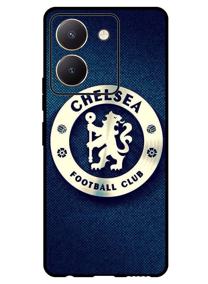 Theodor Protective Case Anti Scratch Shock Proof Bumper Cover For Vivo Y27s Chelsea Blue - Image 1